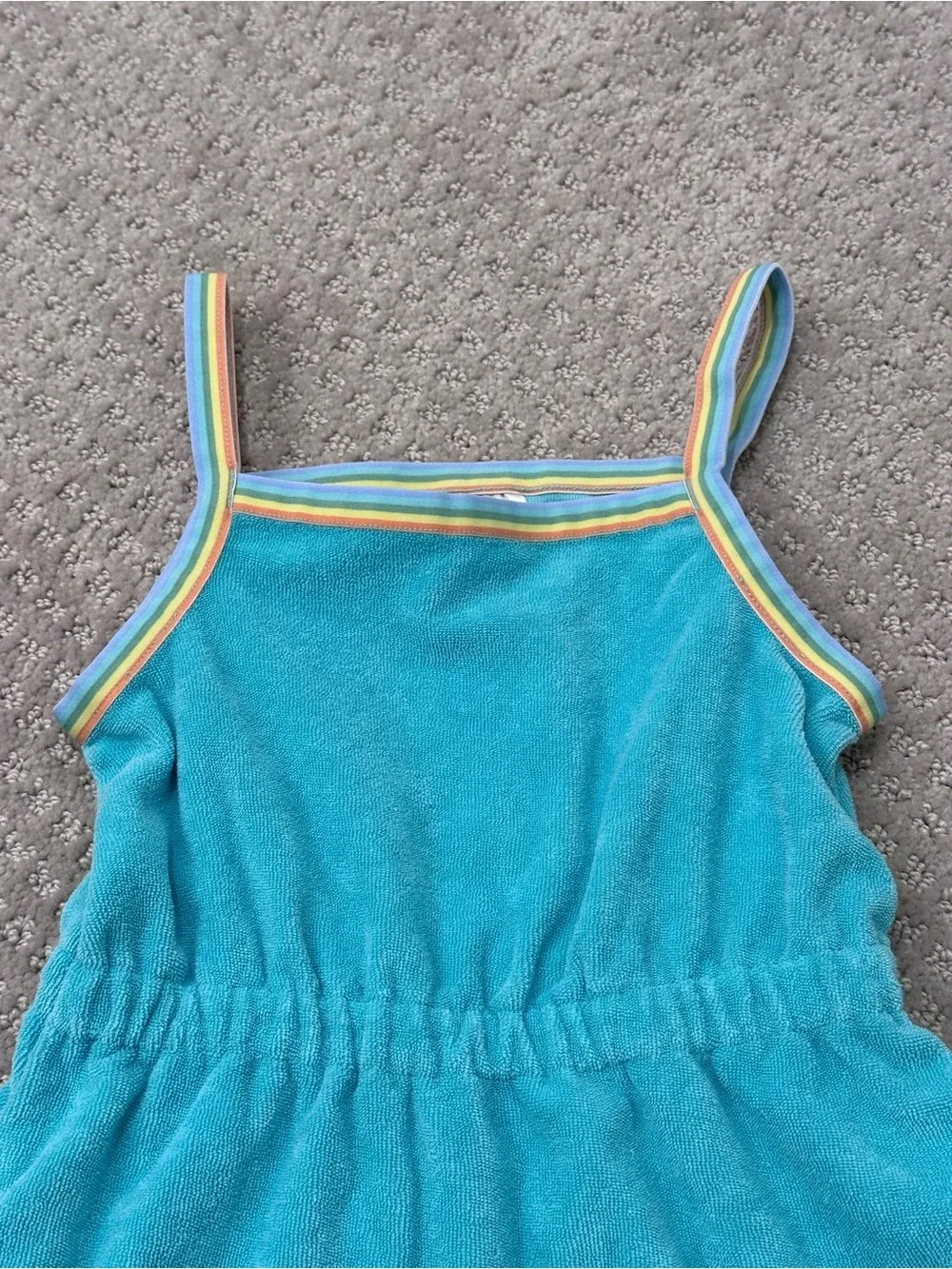 Hanna Andersson Loop Terry Beach Dress with Pockets, Size 3T, Tidepool